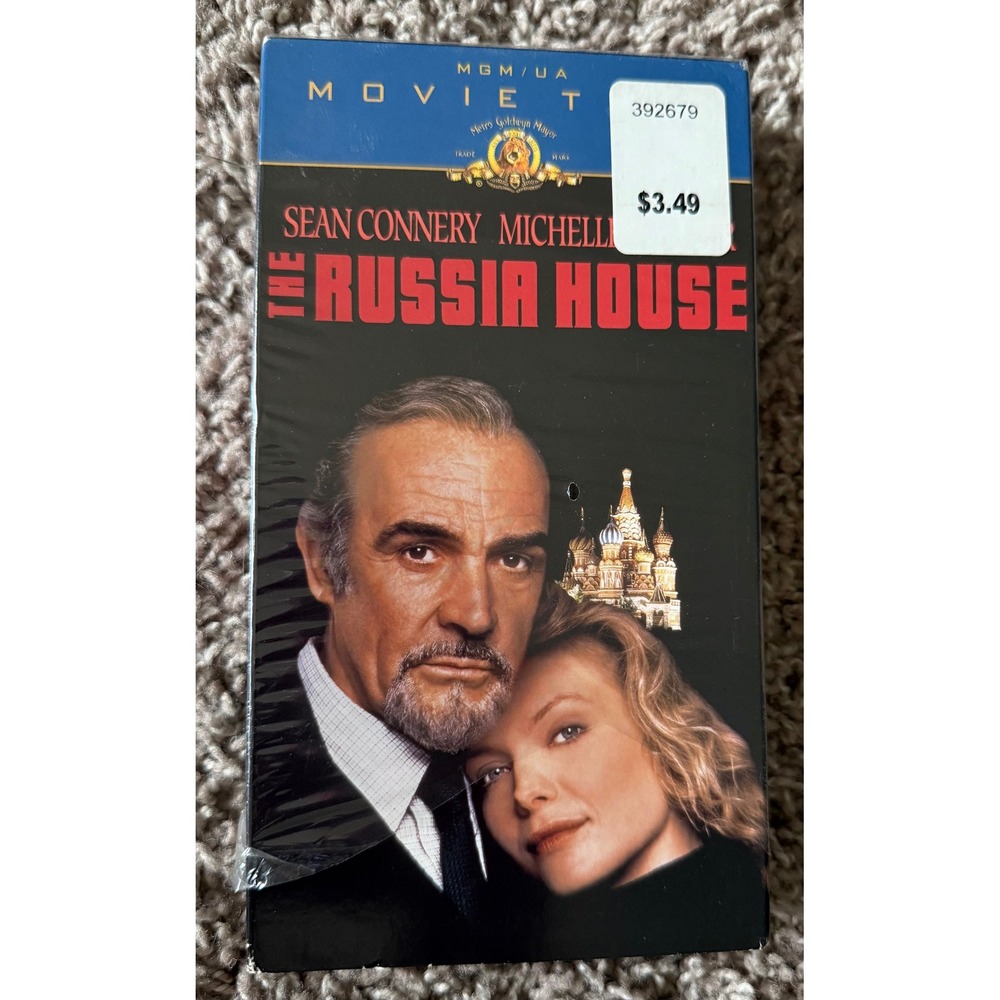 MGM The Russia House VHS Movie NTSC NEW Sean Connery Thriller 1990